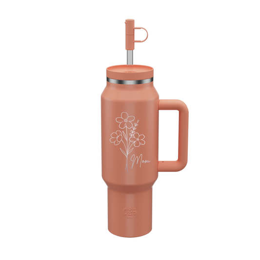 Mother's Day Flowers - 40oz Wyld Syde Travel Tumbler